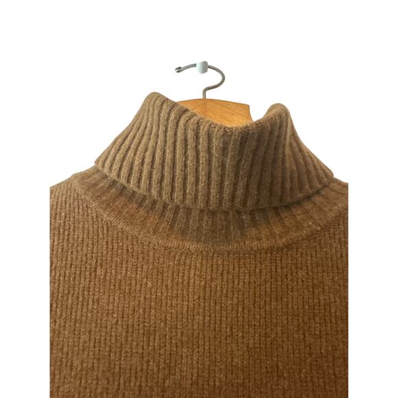 Nili Lotan Everett Wool Cashmere Turtleneck Sweater Dress M Chestnut - Picture 6 of 10